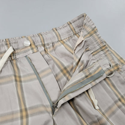 【中古美品】【メンズ】 LQUARTET エルカルテット OMBRE CRAFTSMAN PAJAMAS PANTS オンブレ クラフトマン パジャマパンツ チェック ボトムス 151-251030-as-28-izu サイズ：M カラー：BEIGE 万代Net店