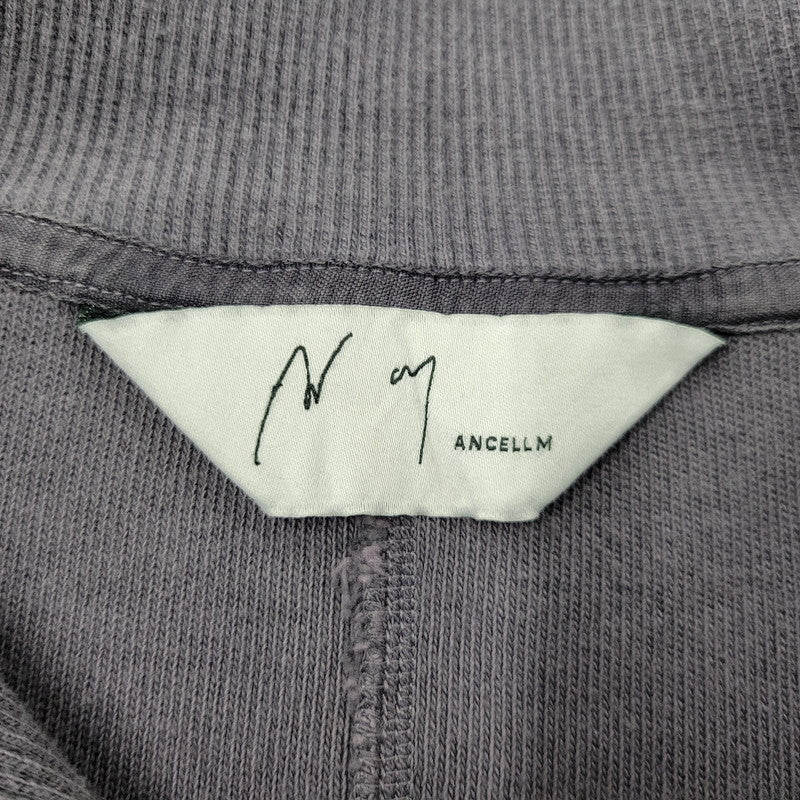 【中古美品】【メンズ】 ANCELLM アンセルム SMOOTH KNIT PULLOVER SHIRT ANC-CT120 スムースニット プルオーバー シャツ 長袖 トップス 140-251030-as-02-izu サイズ：2 カラー：ブラック 万代Net店