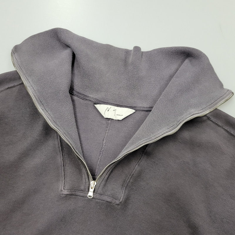 【中古美品】【メンズ】 ANCELLM アンセルム SMOOTH KNIT PULLOVER SHIRT ANC-CT120 スムースニット プルオーバー シャツ 長袖 トップス 140-251030-as-02-izu サイズ：2 カラー：ブラック 万代Net店