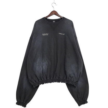 【中古美品】【メンズ】 SHINYAKOZUKA シンヤコヅカ 2502SK94 WASHED ORDINARY HOME HIS CREWウォッシュ オーディナリー ホーム ヒズ クルー トップス 長袖 140-251030-cs-21-izu サイズ：L カラー：WASHED BLACK 万代Net店