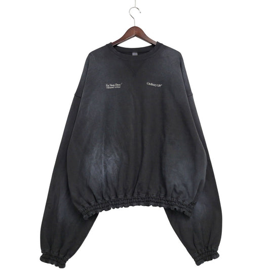 【中古美品】【メンズ】 SHINYAKOZUKA シンヤコヅカ 2502SK94 WASHED ORDINARY HOME HIS CREWウォッシュ オーディナリー ホーム ヒズ クルー トップス 長袖 140-251030-cs-21-izu サイズ：L カラー：WASHED BLACK 万代Net店