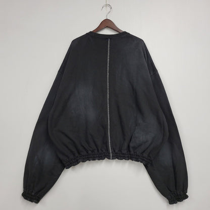 【中古美品】【メンズ】 SHINYAKOZUKA シンヤコヅカ 2502SK94 WASHED ORDINARY HOME HIS CREWウォッシュ オーディナリー ホーム ヒズ クルー トップス 長袖 140-251030-cs-21-izu サイズ：L カラー：WASHED BLACK 万代Net店