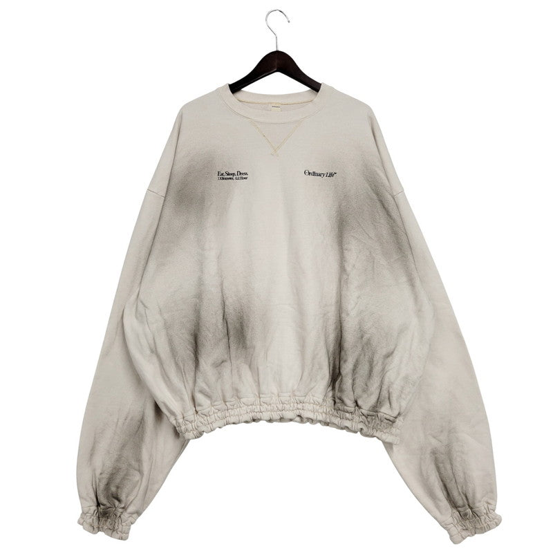 【中古美品】【メンズ】 SHINYAKOZUKA シンヤコヅカ WASHED ORDINARY HOME HIS CREW 2502SK94 ウォッシュド オーディナリー ホーム ヒズ クルー スウェット 長袖 トップス 140-251030-as-03-izu サイズ：L カラー：OATMEAL 万代Net店