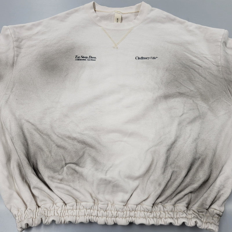 【中古美品】【メンズ】 SHINYAKOZUKA シンヤコヅカ WASHED ORDINARY HOME HIS CREW 2502SK94 ウォッシュド オーディナリー ホーム ヒズ クルー スウェット 長袖 トップス 140-251030-as-03-izu サイズ：L カラー：OATMEAL 万代Net店