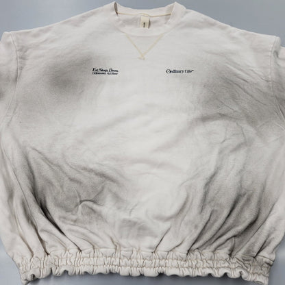 【中古美品】【メンズ】 SHINYAKOZUKA シンヤコヅカ WASHED ORDINARY HOME HIS CREW 2502SK94 ウォッシュド オーディナリー ホーム ヒズ クルー スウェット 長袖 トップス 140-251030-as-03-izu サイズ：L カラー：OATMEAL 万代Net店