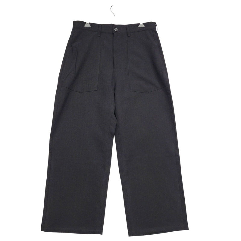 【中古美品】【メンズ】 ANCELLM アンセルム W/S BAKER PANTS ANC-PT96 ベイカーパンツ ボトムス 151-251030-as-07-izu サイズ：3 カラー：BLACK 万代Net店