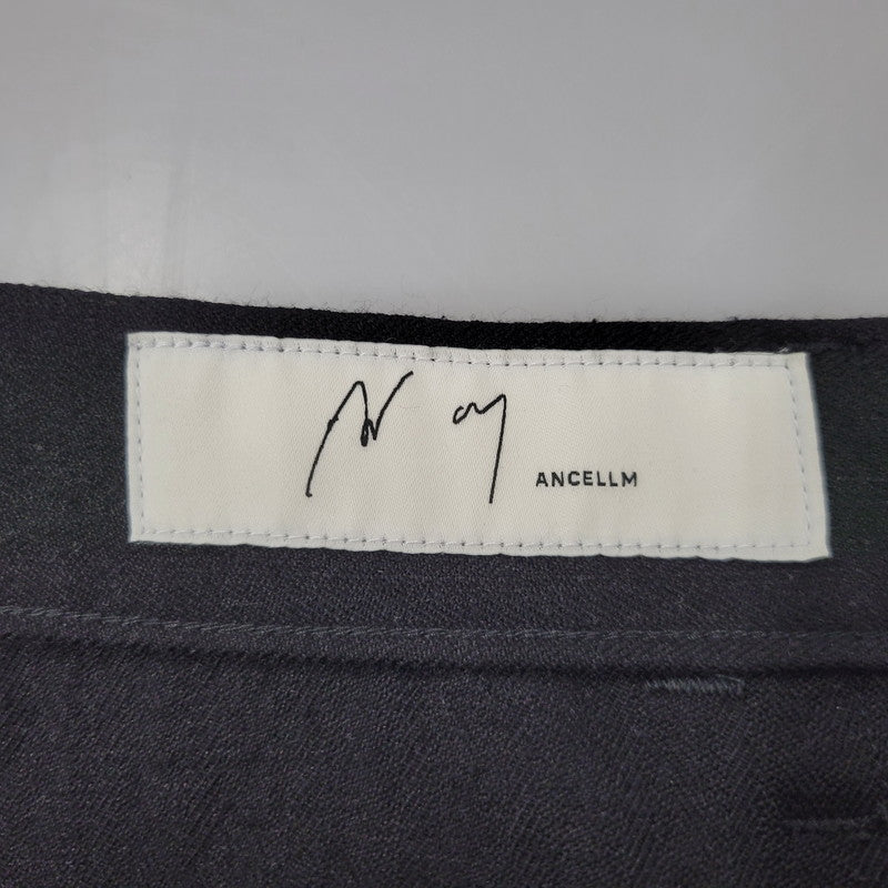 【中古美品】【メンズ】 ANCELLM アンセルム W/S BAKER PANTS ANC-PT96 ベイカーパンツ ボトムス 151-251030-as-07-izu サイズ：3 カラー：BLACK 万代Net店