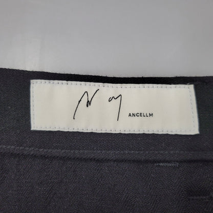 【中古美品】【メンズ】 ANCELLM アンセルム W/S BAKER PANTS ANC-PT96 ベイカーパンツ ボトムス 151-251030-as-07-izu サイズ：3 カラー：BLACK 万代Net店