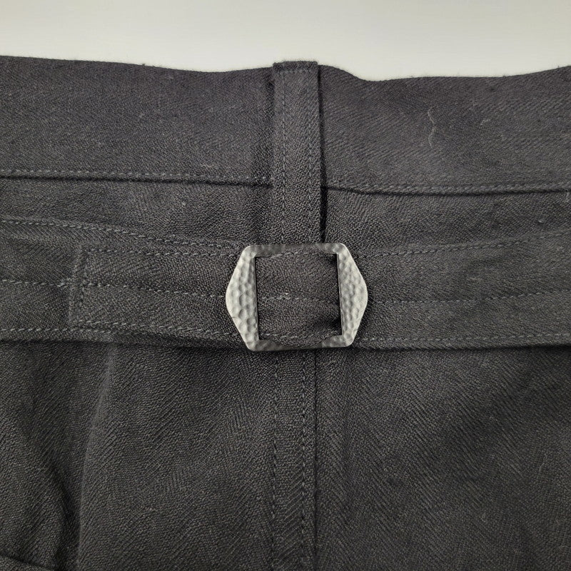 【中古美品】【メンズ】 ANCELLM アンセルム W/S BAKER PANTS ANC-PT96 ベイカーパンツ ボトムス 151-251030-as-07-izu サイズ：3 カラー：BLACK 万代Net店