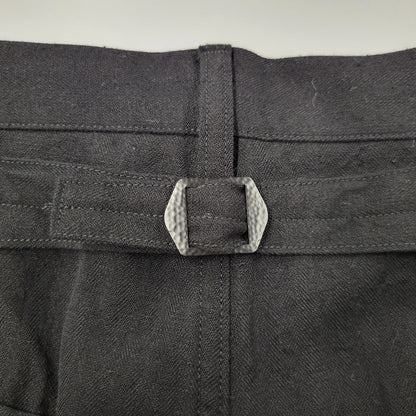 【中古美品】【メンズ】 ANCELLM アンセルム W/S BAKER PANTS ANC-PT96 ベイカーパンツ ボトムス 151-251030-as-07-izu サイズ：3 カラー：BLACK 万代Net店