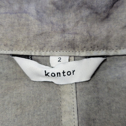 【中古美品】【メンズ】 KONTOR コントール AURORA DYED PULLOVER BLOUSON KON-BL03251 オーロラダイ プルオーバー ブルゾン 140-251030-as-23-izu サイズ：2 カラー：ASH GREY 万代Net店