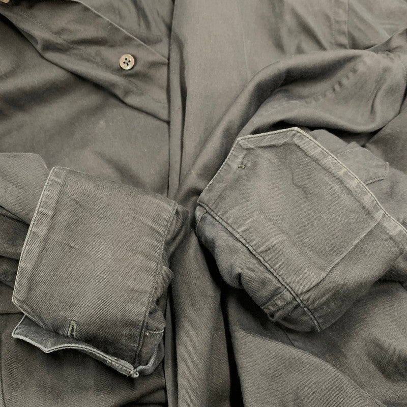 【中古品】【メンズ】 ARMANI COLLEZIONI アルマーニコレッツォーニ LS STAND COLLAR SHIRT ロングスリーブ スタンド カラー シャツ トップス 長袖 141-251106-ya-07-izu サイズ：17/43 カラー：BLACK 万代Net店