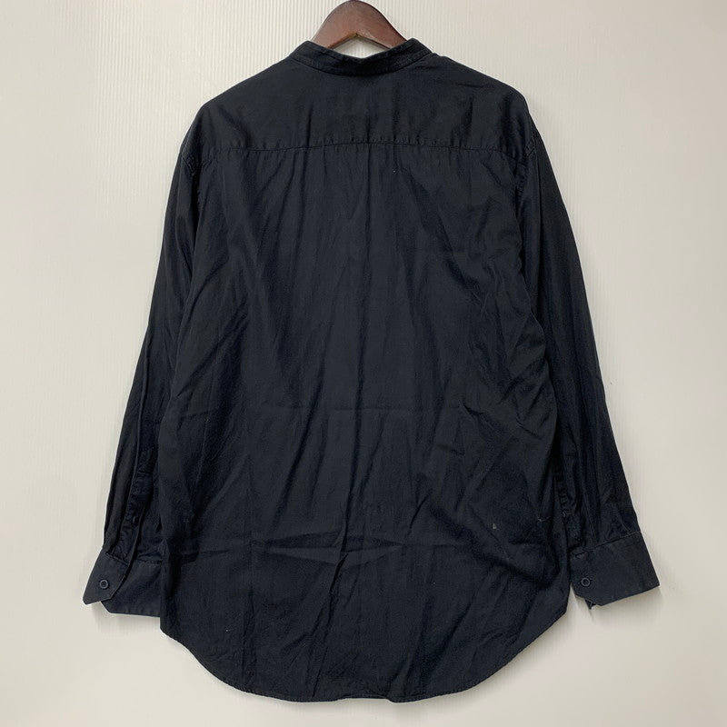 【中古品】【メンズ】 ARMANI COLLEZIONI アルマーニコレッツォーニ LS STAND COLLAR SHIRT ロングスリーブ スタンド カラー シャツ トップス 長袖 141-251106-ya-07-izu サイズ：17/43 カラー：BLACK 万代Net店