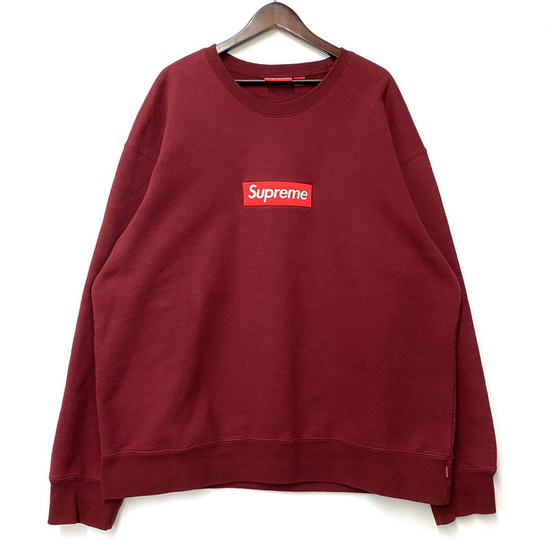 【中古品】【メンズ】 BOX LOGO CREW NECK ボックス ロゴ クルーネック スウェット トレーナー 長袖 トップス 149-251031-as-05-izu サイズ：XXL カラー：CARDINAL 万代Net店
