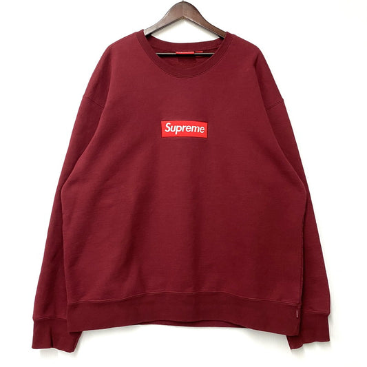 【中古品】【メンズ】 BOX LOGO CREW NECK ボックス ロゴ クルーネック スウェット トレーナー 長袖 トップス 149-251031-as-05-izu サイズ：XXL カラー：CARDINAL 万代Net店