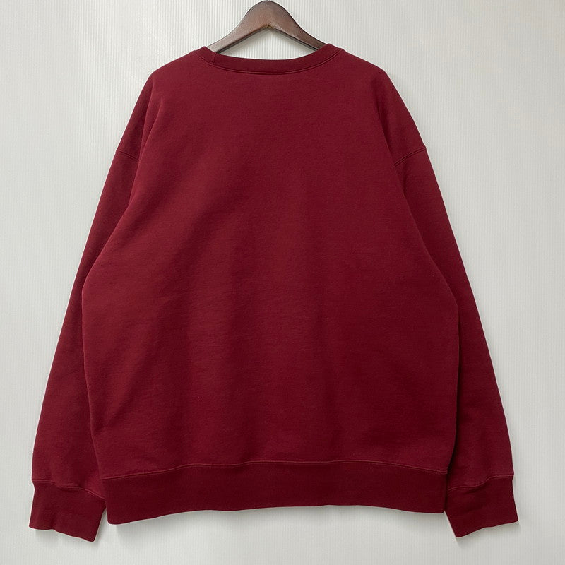 【中古品】【メンズ】 BOX LOGO CREW NECK ボックス ロゴ クルーネック スウェット トレーナー 長袖 トップス 149-251031-as-05-izu サイズ：XXL カラー：CARDINAL 万代Net店