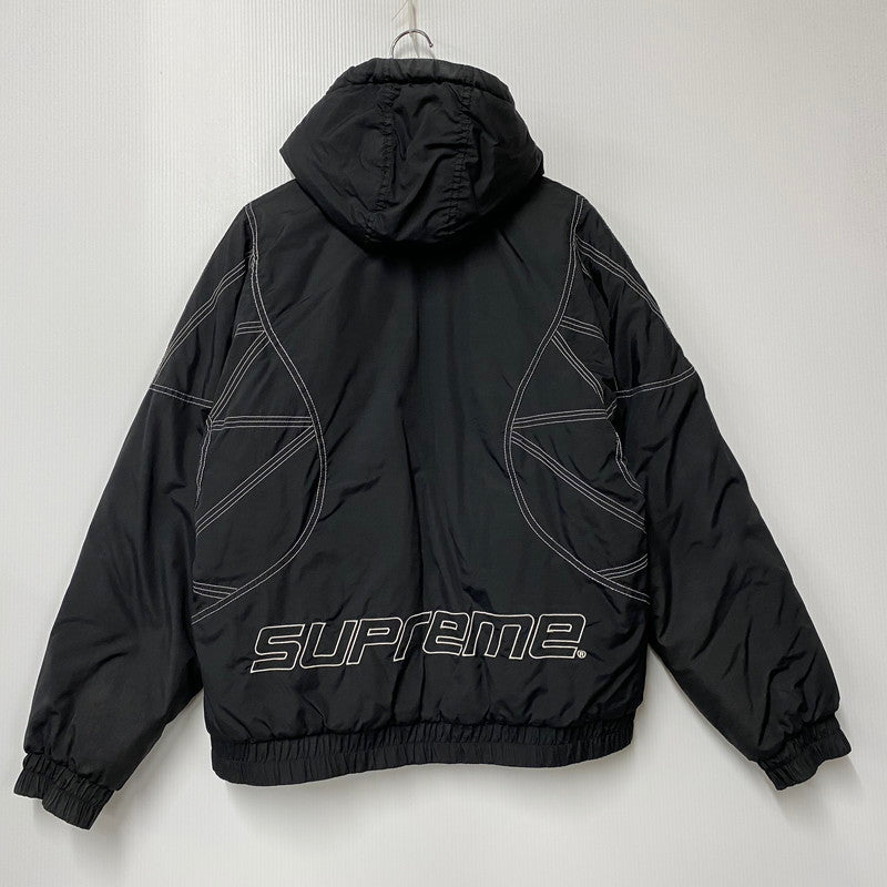 【現状渡し品】【メンズ】 ZIG ZAG STITCH PUFFY JACKET ジグザグステッチ パフィージャケット アウター 149-251031-as-06-izu サイズ：M カラー：ブラック 万代Net店