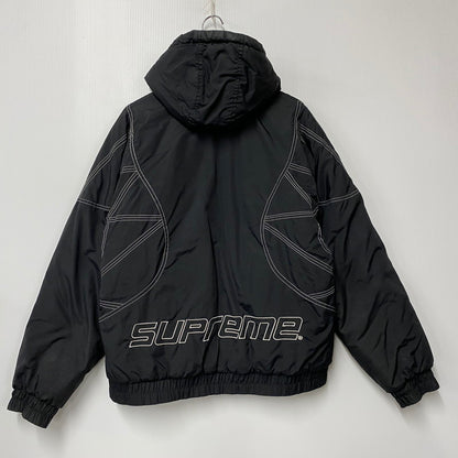 【現状渡し品】【メンズ】 ZIG ZAG STITCH PUFFY JACKET ジグザグステッチ パフィージャケット アウター 149-251031-as-06-izu サイズ：M カラー：ブラック 万代Net店