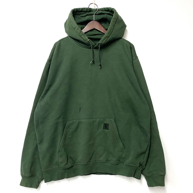 【中古品】【メンズ】 Carhartt カーハート K184 DGR メキシコ製 00S HOODIE フーディー パーカー トップス 長袖 146-251107-cs-13-izu サイズ：XL カラー：グリーン 万代Net店