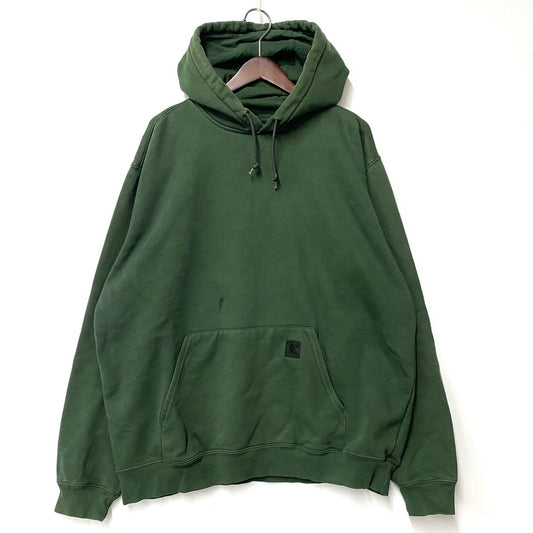 【中古品】【メンズ】 Carhartt カーハート K184 DGR メキシコ製 00S HOODIE フーディー パーカー トップス 長袖 146-251107-cs-13-izu サイズ：XL カラー：グリーン 万代Net店
