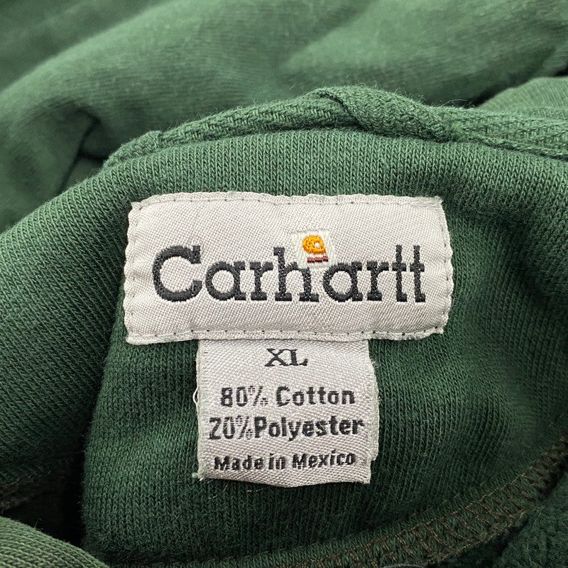 【中古品】【メンズ】 Carhartt カーハート K184 DGR メキシコ製 00S HOODIE フーディー パーカー トップス 長袖 146-251107-cs-13-izu サイズ：XL カラー：グリーン 万代Net店