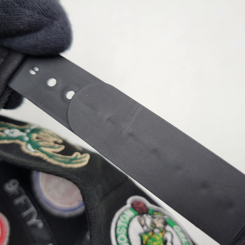 【中古品】【メンズ/レディース】 NEWERA ニューエラ TEAM LOGO ALLOVER チームロゴ オールオーバー NBA 9FIFTY ナインフィフティーSNAPBACK CAP スナップバック キャップ 帽子 185-251108-ya-10-izu サイズ：M/L カラー：BLACK 万代Net店