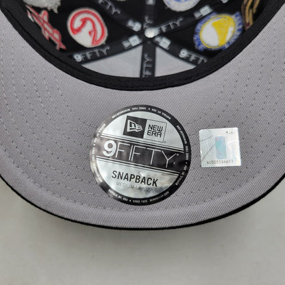 【中古品】【メンズ/レディース】 NEWERA ニューエラ TEAM LOGO ALLOVER チームロゴ オールオーバー NBA 9FIFTY ナインフィフティーSNAPBACK CAP スナップバック キャップ 帽子 185-251108-ya-10-izu サイズ：M/L カラー：BLACK 万代Net店