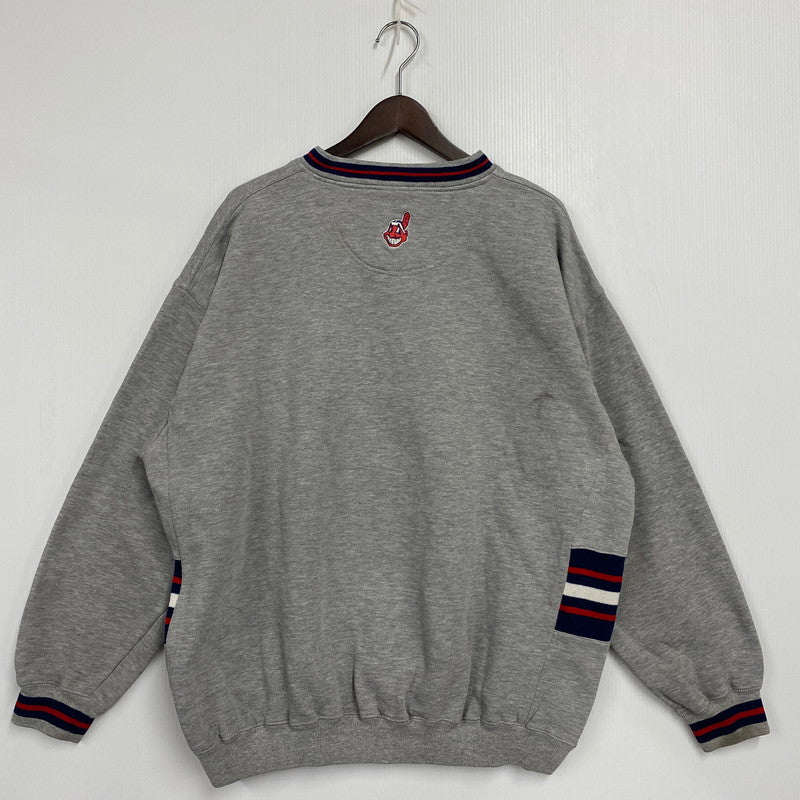 【中古品】【メンズ】 LEE SPORT リー スポーツ INDIANS V-NECK SWEAT SHIRT Vネック スウェットシャツ トレーナー 長袖 トップス 146-251109-as-03-izu サイズ：XL カラー：グレー 万代Net店