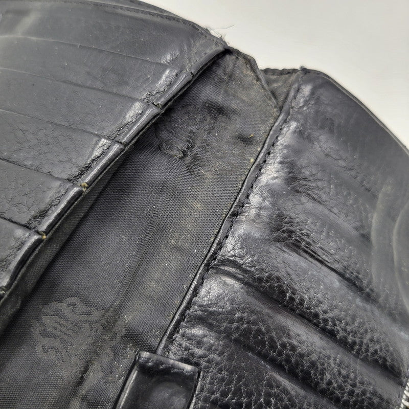 【現状渡し品】【メンズ】 CHROME HEARTS クロムハーツ WAVE WALLET ウェーブウォレット 長財布 190-251214-as-08-izu カラー：ブラック 万代Net店