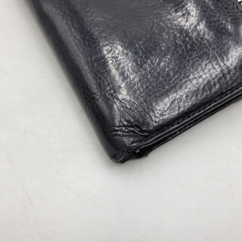 【現状渡し品】【メンズ】 CHROME HEARTS クロムハーツ WAVE WALLET ウェーブウォレット 長財布 190-251214-as-08-izu カラー：ブラック 万代Net店