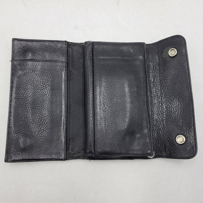 【現状渡し品】【メンズ】 CHROME HEARTS クロムハーツ WAVE WALLET ウェーブウォレット 長財布 190-251214-as-08-izu カラー：ブラック 万代Net店