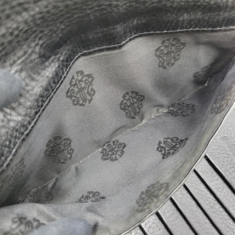 【現状渡し品】【メンズ】 CHROME HEARTS クロムハーツ WAVE WALLET ウェーブウォレット 長財布 190-251214-as-08-izu カラー：ブラック 万代Net店