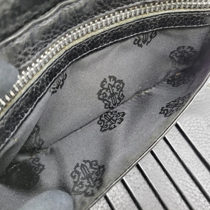 【現状渡し品】【メンズ】 CHROME HEARTS クロムハーツ WAVE WALLET ウェーブウォレット 長財布 190-251214-as-08-izu カラー：ブラック 万代Net店