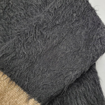 【中古品】【メンズ】 UNITUS ユナイタス MIXED KNIT SWEATER ミックス ニット セーター 長袖 トップス 140-251104-as-15-izu サイズ：2 カラー：ブラック×ブラウン 万代Net店