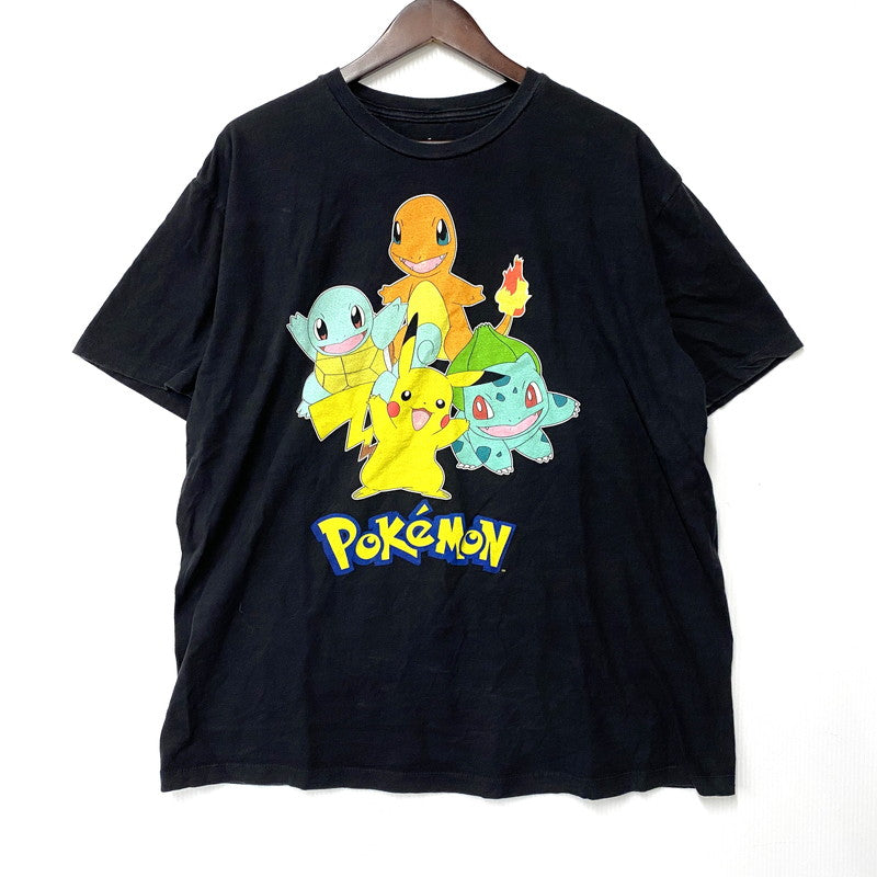 【中古品】【メンズ】 POKEMON ポケモン c2014 SS TEE ショートスリーブ Tシャツ トップス 半袖 146-251107-cs-16-izu サイズ：XL カラー：ブラック 万代Net店