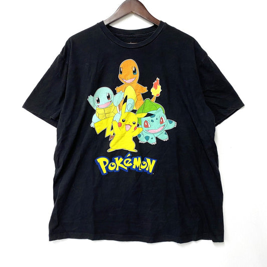 【中古品】【メンズ】 POKEMON ポケモン c2014 SS TEE ショートスリーブ Tシャツ トップス 半袖 146-251107-cs-16-izu サイズ：XL カラー：ブラック 万代Net店