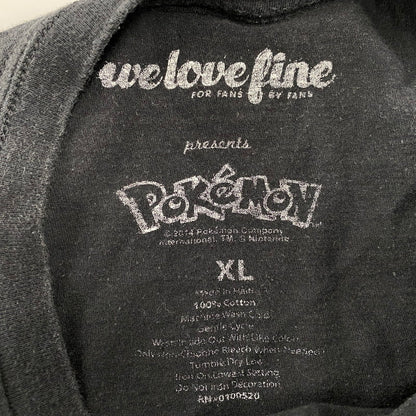【中古品】【メンズ】 POKEMON ポケモン c2014 SS TEE ショートスリーブ Tシャツ トップス 半袖 146-251107-cs-16-izu サイズ：XL カラー：ブラック 万代Net店