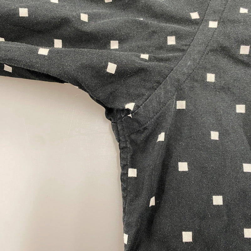 【中古品】【メンズ】 NUTERM ニューターム 004SH-019S NUTERM WILLIE SQUARE DOT PRINT SHIRTS ニュータム ウィリー スクエア ドット プリント シャツ トップス 長袖 140-251112-cs-03-izu サイズ：S カラー：ブラック 万代Net店