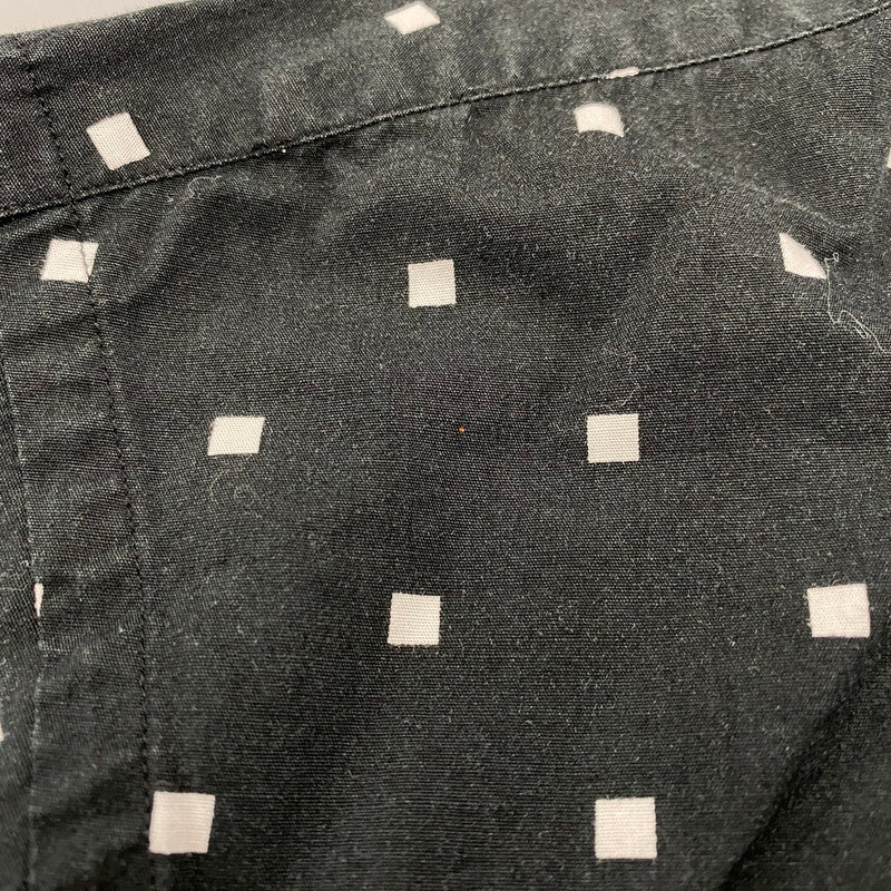 【中古品】【メンズ】 NUTERM ニューターム 004SH-019S NUTERM WILLIE SQUARE DOT PRINT SHIRTS ニュータム ウィリー スクエア ドット プリント シャツ トップス 長袖 140-251112-cs-03-izu サイズ：S カラー：ブラック 万代Net店