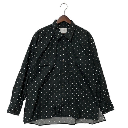 【中古品】【メンズ】 NUTERM ニューターム 004SH-019S NUTERM WILLIE SQUARE DOT PRINT SHIRTS ニュータム ウィリー スクエア ドット プリント シャツ トップス 長袖 140-251112-cs-03-izu サイズ：S カラー：ブラック 万代Net店