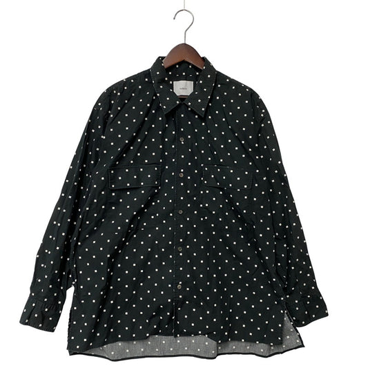 【中古品】【メンズ】 NUTERM ニューターム 004SH-019S NUTERM WILLIE SQUARE DOT PRINT SHIRTS ニュータム ウィリー スクエア ドット プリント シャツ トップス 長袖 140-251112-cs-03-izu サイズ：S カラー：ブラック 万代Net店