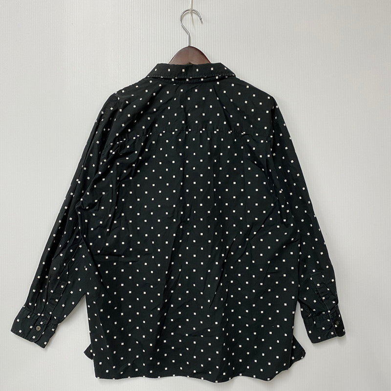 【中古品】【メンズ】 NUTERM ニューターム 004SH-019S NUTERM WILLIE SQUARE DOT PRINT SHIRTS ニュータム ウィリー スクエア ドット プリント シャツ トップス 長袖 140-251112-cs-03-izu サイズ：S カラー：ブラック 万代Net店