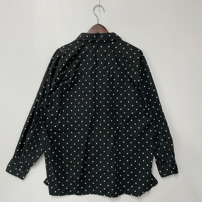 【中古品】【メンズ】 NUTERM ニューターム 004SH-019S NUTERM WILLIE SQUARE DOT PRINT SHIRTS ニュータム ウィリー スクエア ドット プリント シャツ トップス 長袖 140-251112-cs-03-izu サイズ：S カラー：ブラック 万代Net店