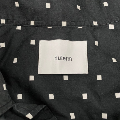 【中古品】【メンズ】 NUTERM ニューターム 004SH-019S NUTERM WILLIE SQUARE DOT PRINT SHIRTS ニュータム ウィリー スクエア ドット プリント シャツ トップス 長袖 140-251112-cs-03-izu サイズ：S カラー：ブラック 万代Net店