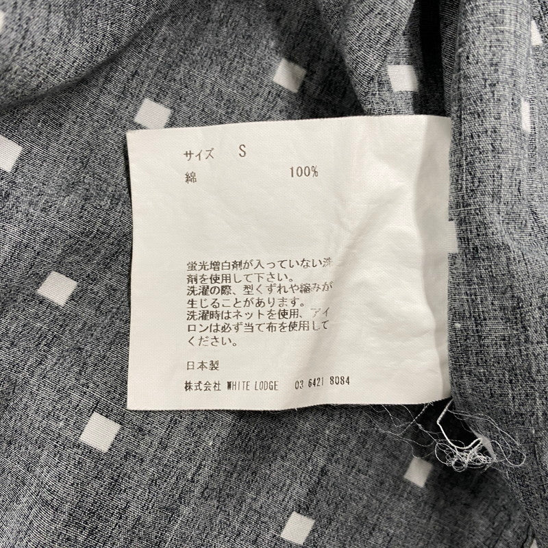 【中古品】【メンズ】 NUTERM ニューターム 004SH-019S NUTERM WILLIE SQUARE DOT PRINT SHIRTS ニュータム ウィリー スクエア ドット プリント シャツ トップス 長袖 140-251112-cs-03-izu サイズ：S カラー：ブラック 万代Net店