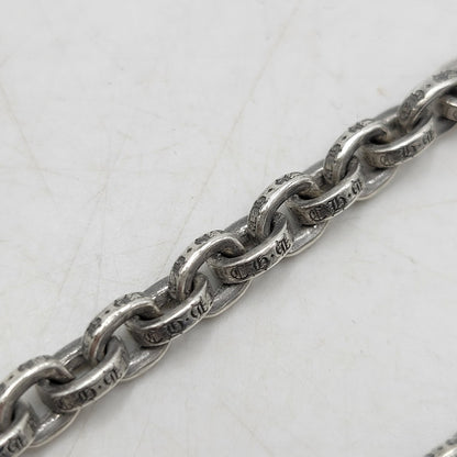 【中古品】【メンズ/レディース】 CHROME HEARTS クロムハーツ 925 PAPER CHAIN 20 一部14K ペーパーチェーン ネックレス アクセサリー 190-251214-as-14-izu カラー：シルバー 万代Net店