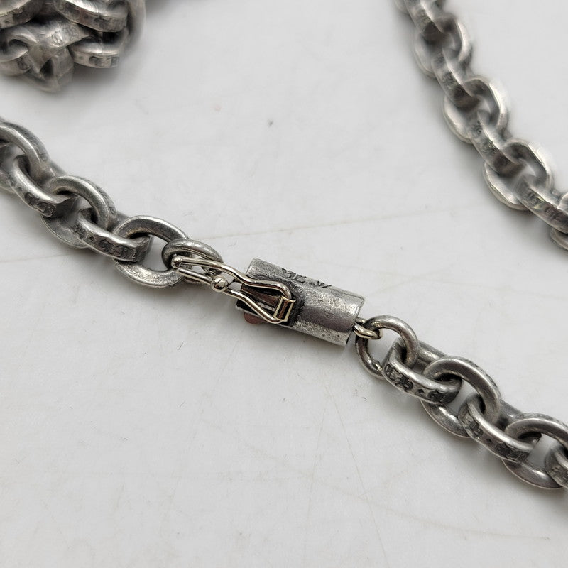 【中古品】【メンズ/レディース】 CHROME HEARTS クロムハーツ 925 PAPER CHAIN 20 一部14K ペーパーチェーン ネックレス アクセサリー 190-251214-as-14-izu カラー：シルバー 万代Net店