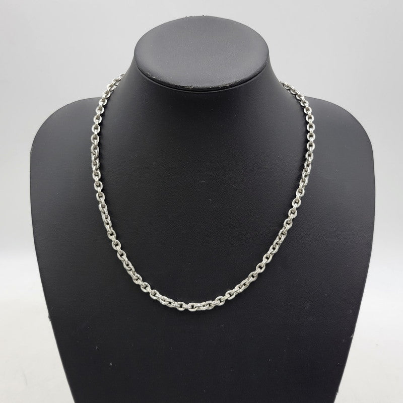 【中古品】【メンズ/レディース】 CHROME HEARTS クロムハーツ 925 PAPER CHAIN 20 一部14K ペーパーチェーン ネックレス アクセサリー 190-251214-as-14-izu カラー：シルバー 万代Net店