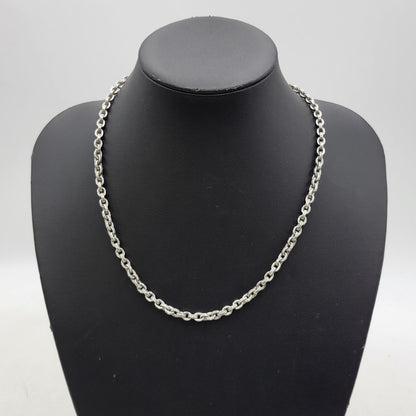 【中古品】【メンズ/レディース】 CHROME HEARTS クロムハーツ 925 PAPER CHAIN 20 一部14K ペーパーチェーン ネックレス アクセサリー 190-251214-as-14-izu カラー：シルバー 万代Net店