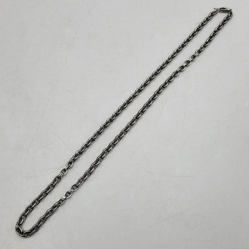 【中古品】【メンズ/レディース】 CHROME HEARTS クロムハーツ 925 PAPER CHAIN 20 一部14K ペーパーチェーン ネックレス アクセサリー 190-251214-as-14-izu カラー：シルバー 万代Net店